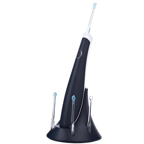 Verk 24042 Ultrazvukový čistič uší s nástavcami Farba: čierna