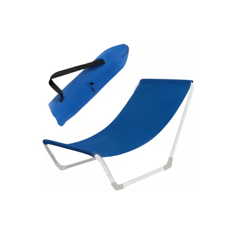 Skladacie plážové lehátko modré