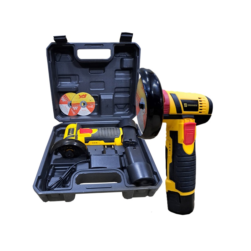 Aku mini uhlová brúska 12V 75 mm + 2x batéria T-70