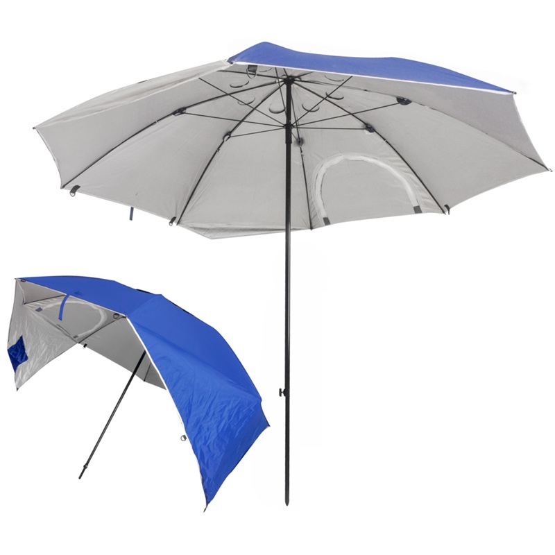 Veľký záhradný plážový slnečník 2v1