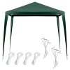 Pawilon ogrodowy namiot handlowy imprezowy altana zielony 2 5 x 2 5 m 165354