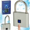 Zamek elektroniczny SMART klodka inteligentna na odcisk palca stalowy karbon 174837