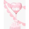 Balon foliowy It s a girl na baby shower serce rozowe 48cm 132383