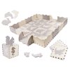 Puzzle piankowe mata kojec dla dzieci 36el szaro ecru 86375(1)