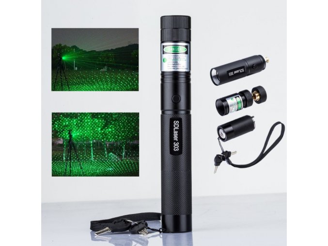 High Quality Promotion 303 Laser Pointer 5000mW Power Green Laser Pointer Pen Lazer Battery 18650 Burning