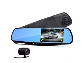 Dual Camera Car Rearview Mirror Novatek 96220 Dash Cam HD 1080P 4 3 screen Rear view.jpg 640x640