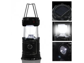 Collapsible 6 LED Solar Outdoor Rechargeable Camping Lantern