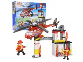 Interesting toy blocks for children compatible with Legoes fire engines helicopter models and children s toy