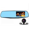 HD DuaL Lens Rearview Mirror Car Recorder Accident Camcorder Front View and Rear ViewVideo Recording