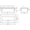 5151 4 vestavny zasuvkovy vyklapeci modul 2x zasuvka 230v a 2x zasuvka usb cerna barva orno ae 13126b cerny