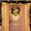 12906 4 svitici led 3d dekorace merry christmas 16 cm bila tepla