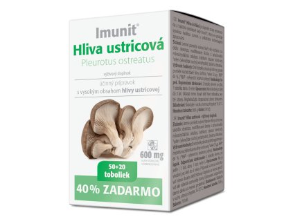 Imunit Hliva ustricová 50+20 tob. ZADARMO