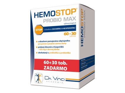 Hemostop Probio MAX Da Vinci Academia tob. 60+30 RGB