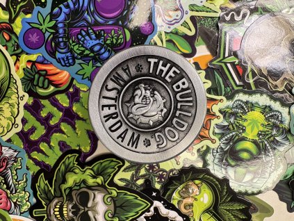 Drtička buldok stříbrná