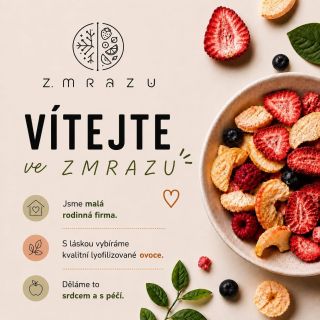 Vítejte ve Z MRAZU❄️🍓 Jsme malá rodinná značka, která věří, že ovoce může chutnat přesně tak, jak ho příroda vytvořila....