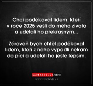 Každoroční děkovačka ❤️ #sarkastickyzmrd #novyrok #zmrdstyle