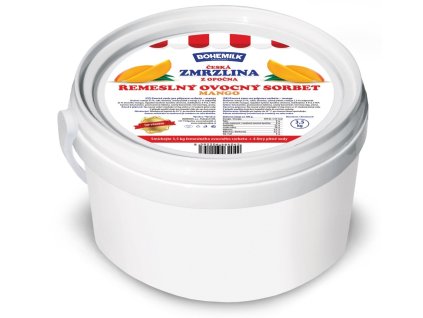 Remeslny sorbet kbelik 3,5kg mango