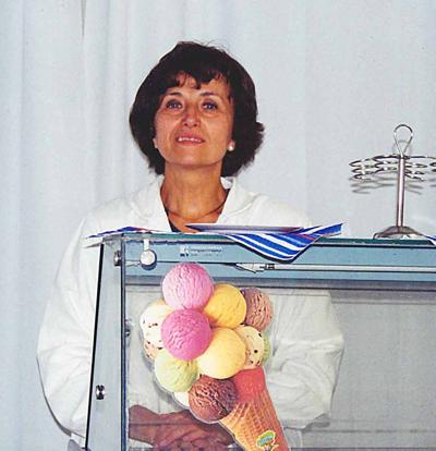 Irena Martiny v zmrzlinárni
