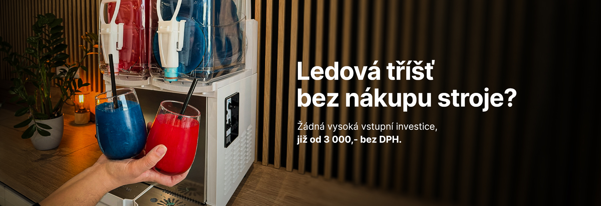 Pronájem výrobníku ledové tříště