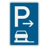 Parkovanie na chodníku – pozdĺžne úplne