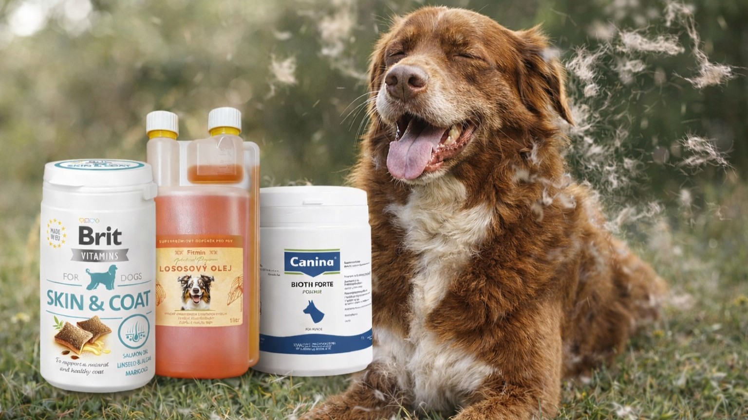 Srst, kůže a línání na jaře: co ovlivní výživa psa