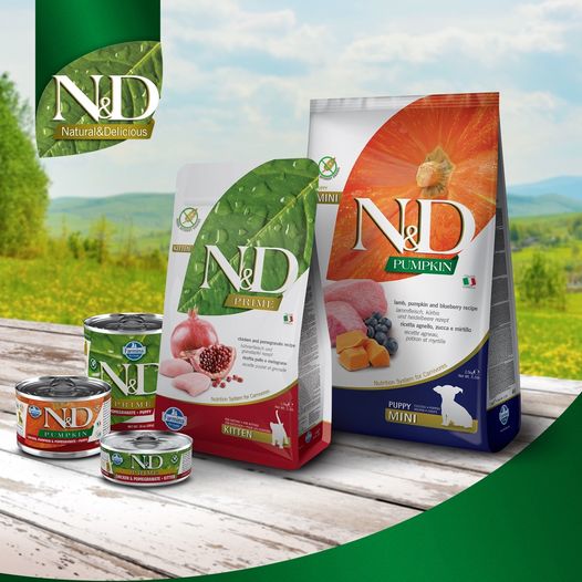 ND krmivo granule a konzervy pro psy