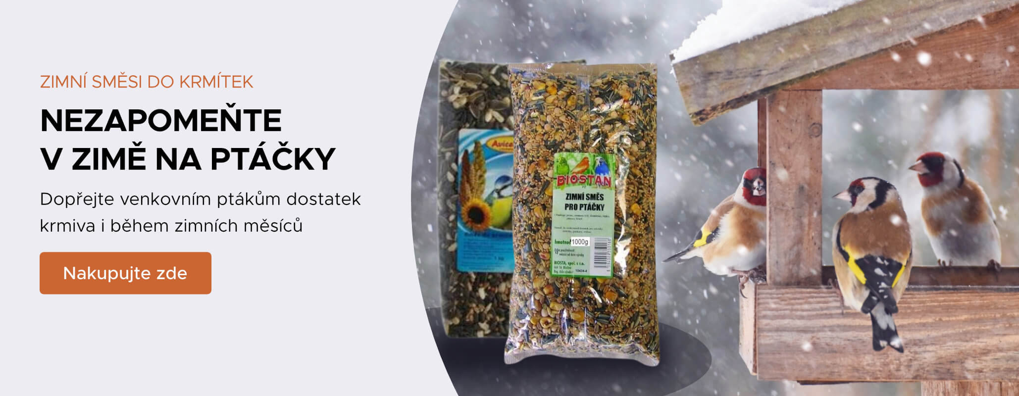 Zimní směsi do krmítek