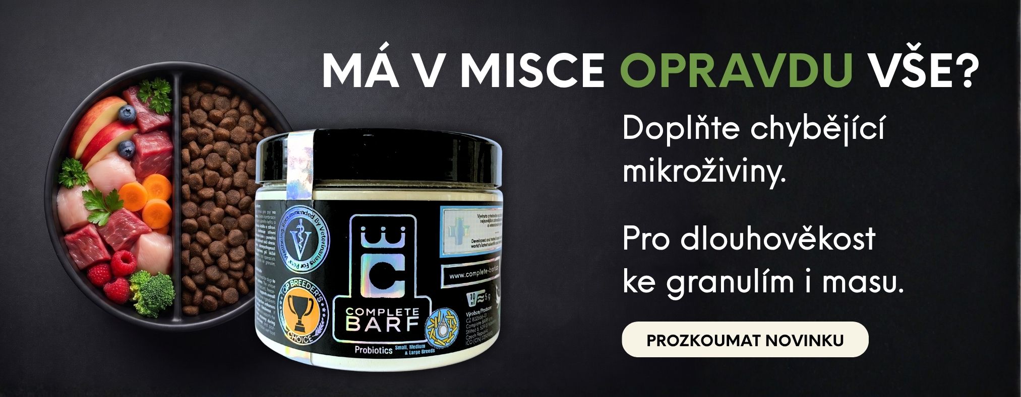 BARFování – Krmné výživové doplňky pro psy - Značková-krmiva.cz