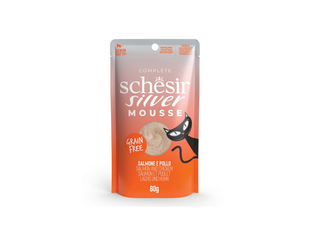 Schesir Cat kapsa Senior Lifestage Mousse los kuře 80g