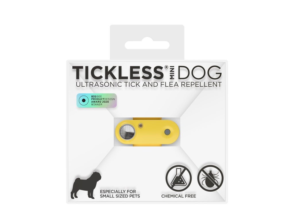 TICKLESS® Mini Nabíjecí ultrazvukový odpuzovač klíšťat pro psy a kočky Marigold