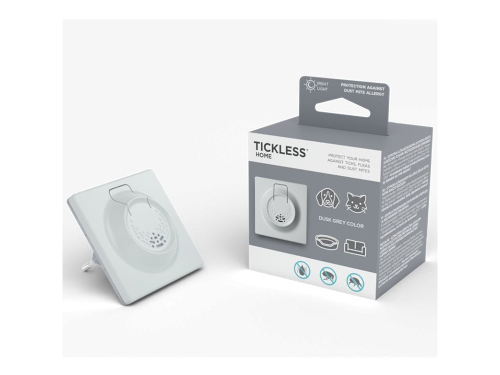 TICKLESS® Home Ultrazvukový odpuzovač klíšťat, blech a roztočů pro domácnost šedý