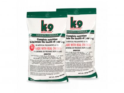 K-9 Selection Growth Formula 2x12 kg Krmivo, granule pro štěňata a kojící feny