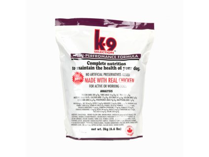 K-9 Selection Hi-Performance Formula 3 kg krmivo pro aktivní a pracující psy