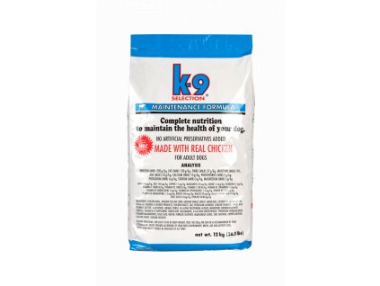 K-9 Selection Maintenance Formula 12 kg krmivo granule pro dospělé psy středních plemen