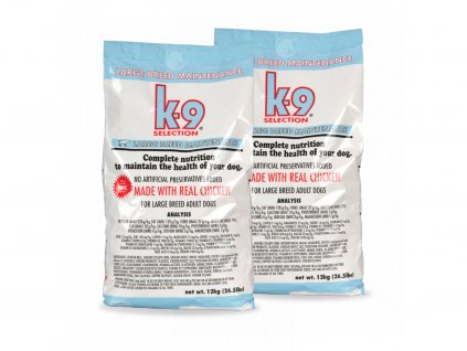 K-9 Selection Maintenance Large Breed Formula 2x12 kg krmivo pro dospělé psy velkých plemen