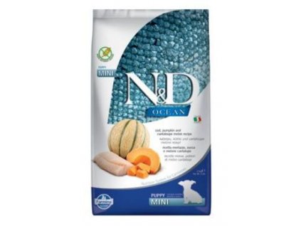 N&D OCEAN DOG Puppy Mini Codfish & Pumpkin&Melon 2,5kg