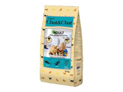 Chat & Chat Expert Adult Tuna & Peas 14 kg