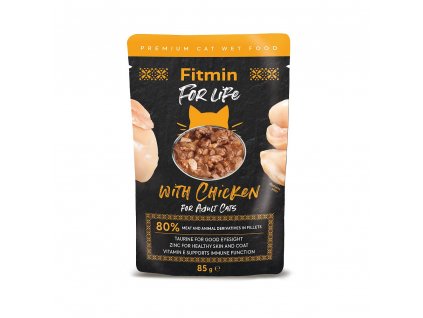 Fitmin For Life Kuřecí kapsička pro kočky 28 x 85 g