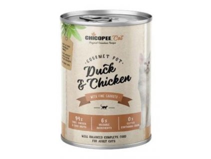 Chicopee Cat konz. Gourmet Pot Duck&Chicken 400g