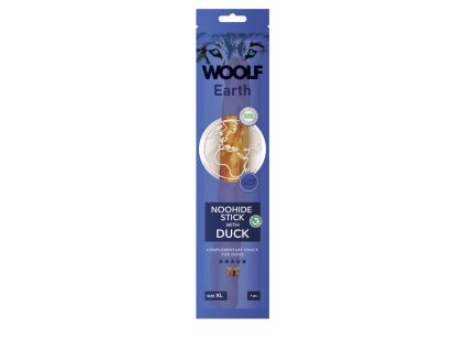 WOOLF pochoutka Earth NOOHIDE XL Stick with Duck 85g