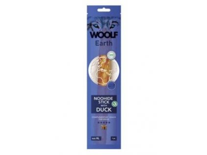 WOOLF pochoutka Earth NOOHIDE XL Stick with Duck 85g