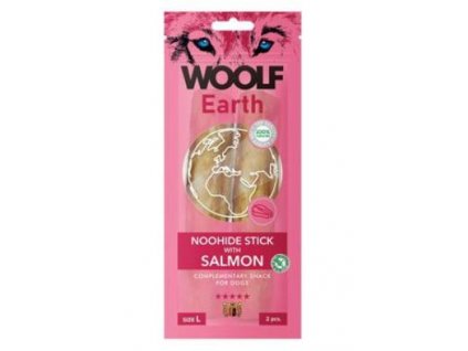 WOOLF pochoutka Earth NOOHIDE L Sticks with Salmon 85g