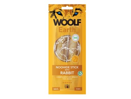 WOOLF pochoutka Earth NOOHIDE L Sticks with Rabbit 85g