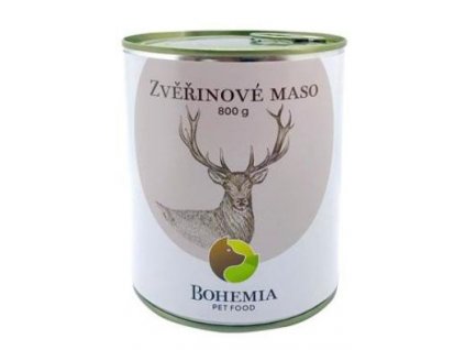 BOHEMIA MASO Zvěřinové ve vlastní šťávě 800g