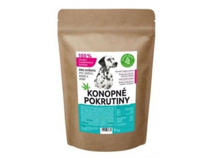 Konopné pokrutiny ve formě výlisků/plátků BIO 1 kg krmivo