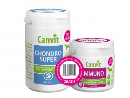 Canvit Chondro Super 230g+Canvit Imunno pro psy 100g