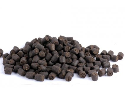 Vnadící mini pelety black halibut krev 12 mm 10 kg