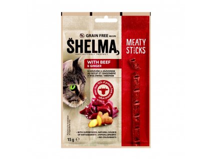 Shelma Sticks s hovězím a zázvorem GF 15 g