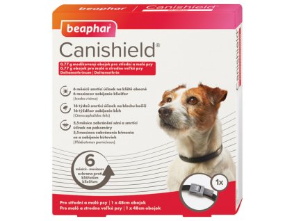 Antiparazitní obojek pro malé a střední psy Beaphar Canishield® 48 cm