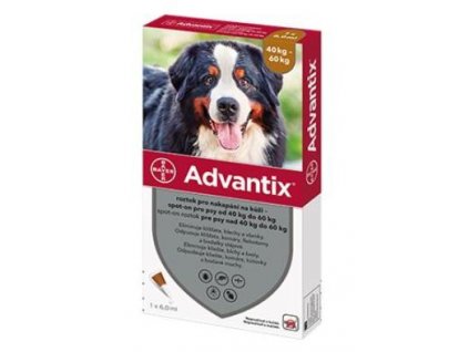 Advantix Spot On 1x6ml pro psy 40 60kg (1pipeta)